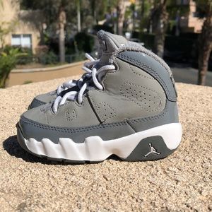 Air Jordan Retro 9 Cool Grey Toddler shoes sz 5c